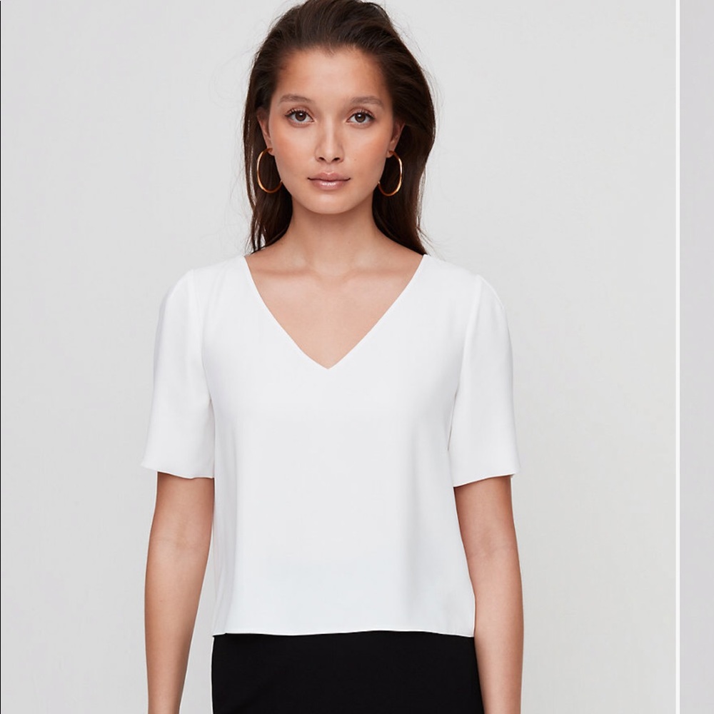 White size small polyester shirt